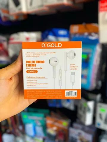 Fone de Ouvido Tipo C Gold 