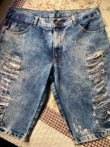 Bermuda jeans 44 masculina  - Foto 2