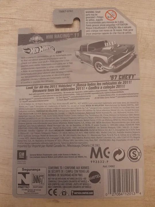 HOT WHEELS 57 CHEVY HW RACING 11 - Foto 5