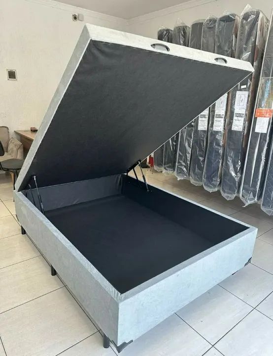 Cama Box casal Baú nova entrega imediata  - Foto 3