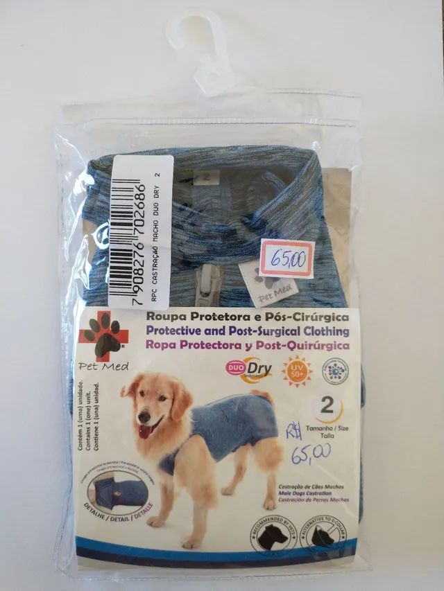 Roupa Protetora – Duo Dry Castração de Cães Machos