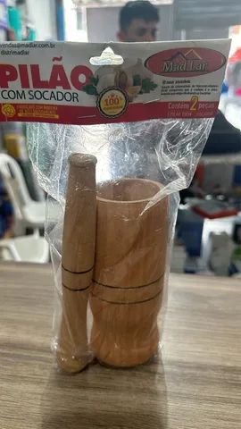 Pilão de madeira  - Foto 4