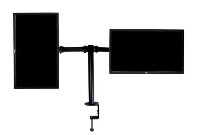 Suporte Para 2 Monitores Duplo Articulado Mesa Ajustável de 10" até 32" - Foto 3