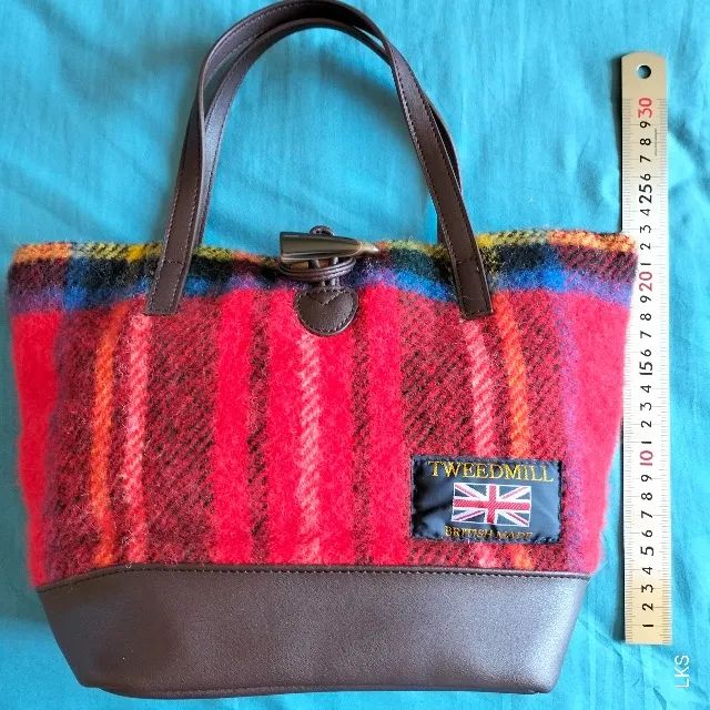 Bolsa Harris Tweed Xadrez (nova) - Foto 5