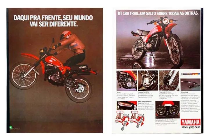 Yamaha DT 180 1982 - Catálogo, Folder, Folheto, Propaganda - Foto 2