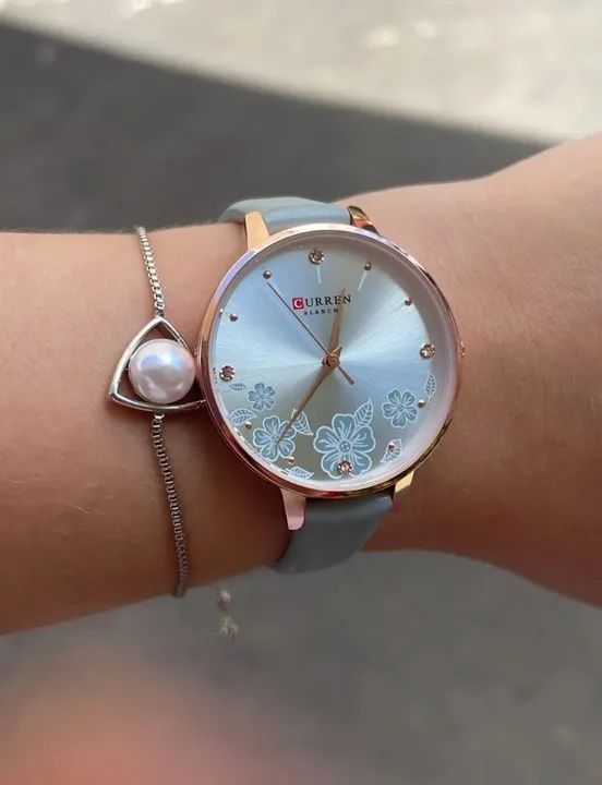 Relógio Curren Feminino Pulseira de Couro  - Foto 3