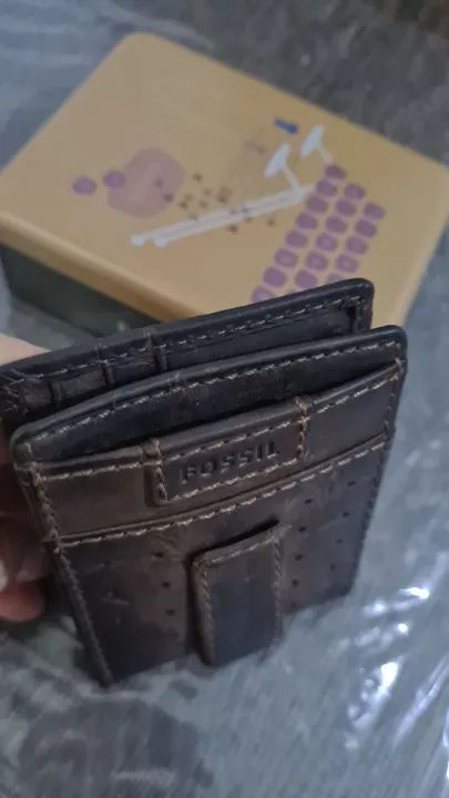 Carteira Masculina Fossil couro - Foto 4