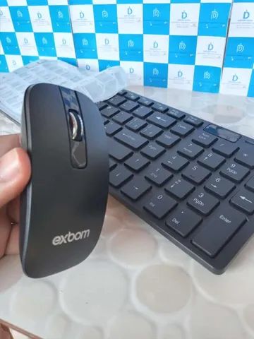 Kit Teclado E Mouse Sem Fio Slim Para Computador Notebook Pc