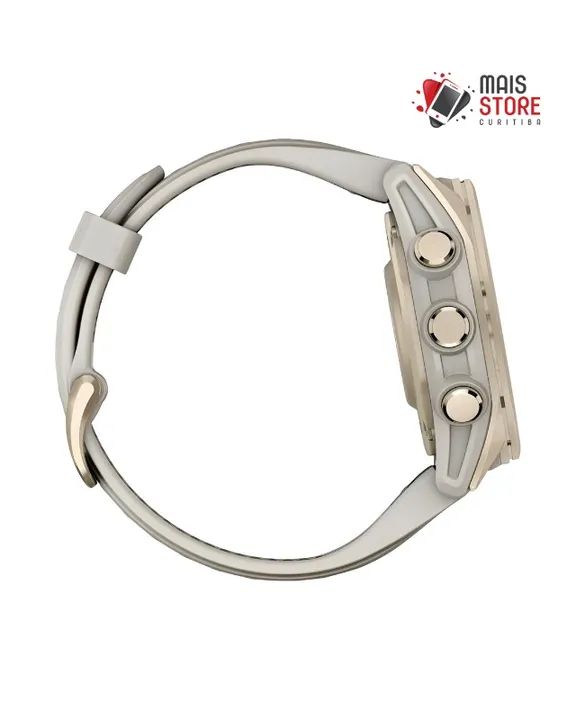Relógio Garmin Fenix 8 43mm Amoled Sapphire - Soft Gold/Beige (Novos/Lacrados) - Foto 4