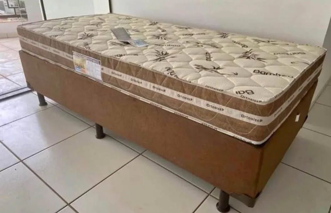 Cama Box + Colchão Ortopédico Ortosleep