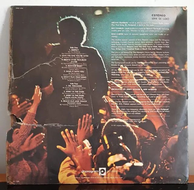 Vinil LP - Aretha Franklin - Live At Fillmore West 1971 - Disco Raro! Para Colecionador! - Foto 2