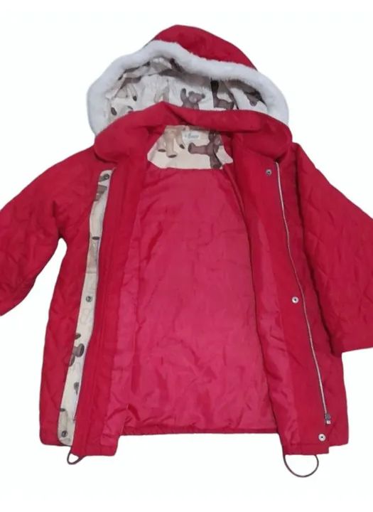 Casaco matelasse Meninas de Inverno - Tamanho 12 - Cor Vermelho - Foto 2