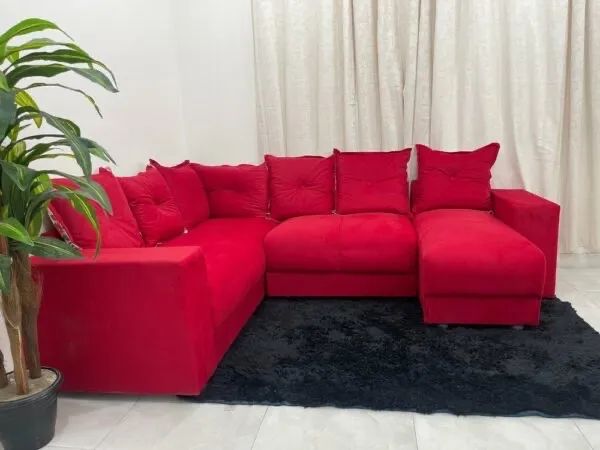 Conjunto de sofá de canto 2 x 3 lugares com Chaise REF 5070 - Receba Hoje - Maio23 - Foto 3