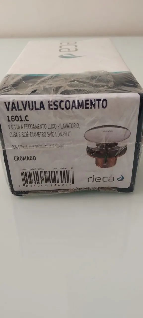 1601.C Válvula Escoamento Luxo p/ Lavatório Cromado  - Foto 2