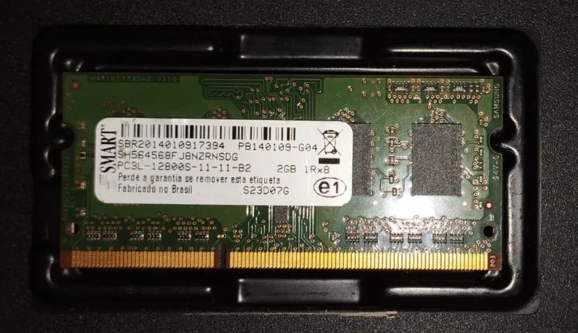 Memoria 2GB DDR3 Smart PC3-12800s Notebook (usado) - Foto 2