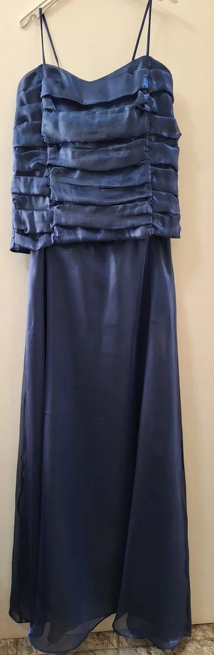 vestido de festa azul royal - M