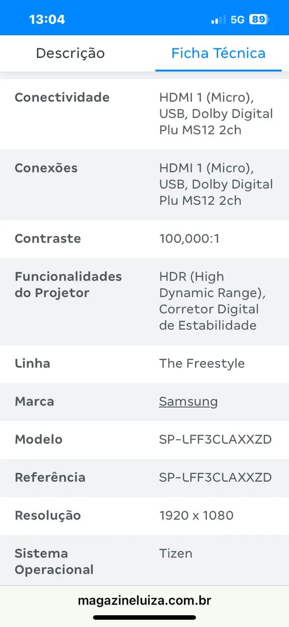 Streaming Freestyle Samsung SP-LSP3BLA - Foto 4