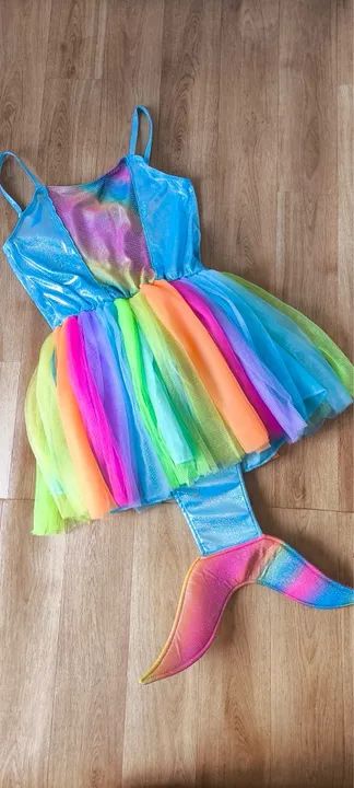 Fantasia de Sereia Infantil 10 anos pequena