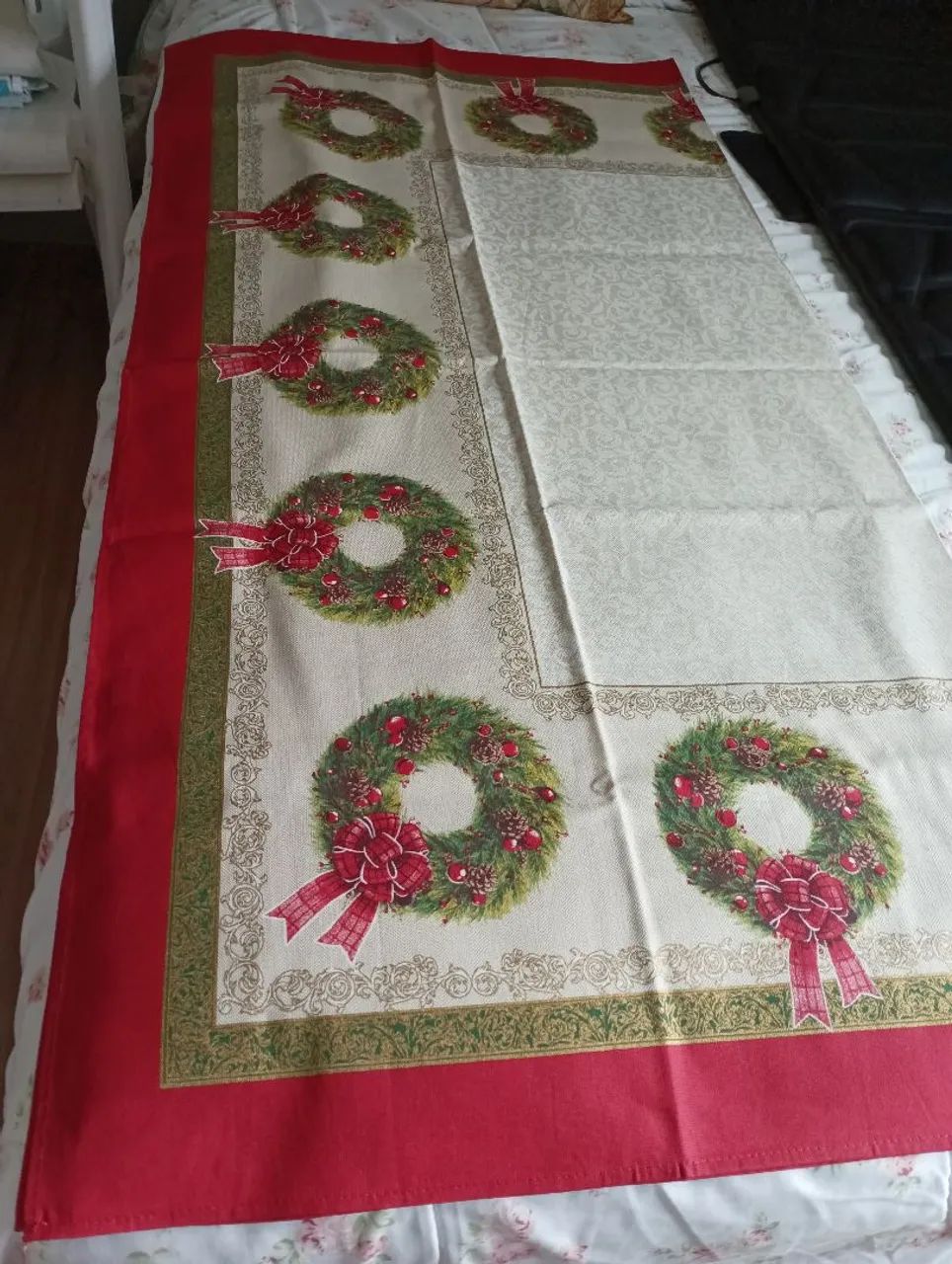 Toalha mesa natalina