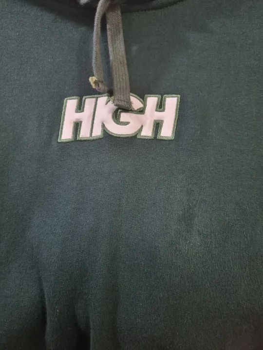 Moletom original High verde musgo USADO - Foto 4