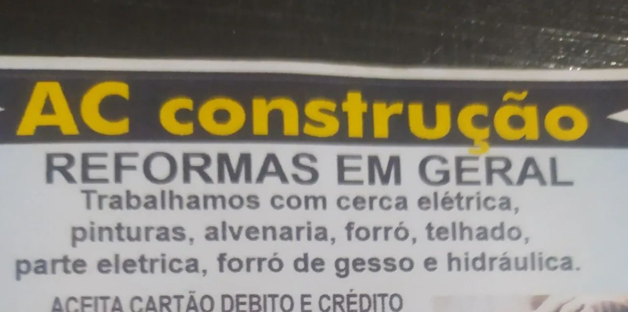AC construção e Reforma em geral ,trabalho com manutenção e reforma em geral 