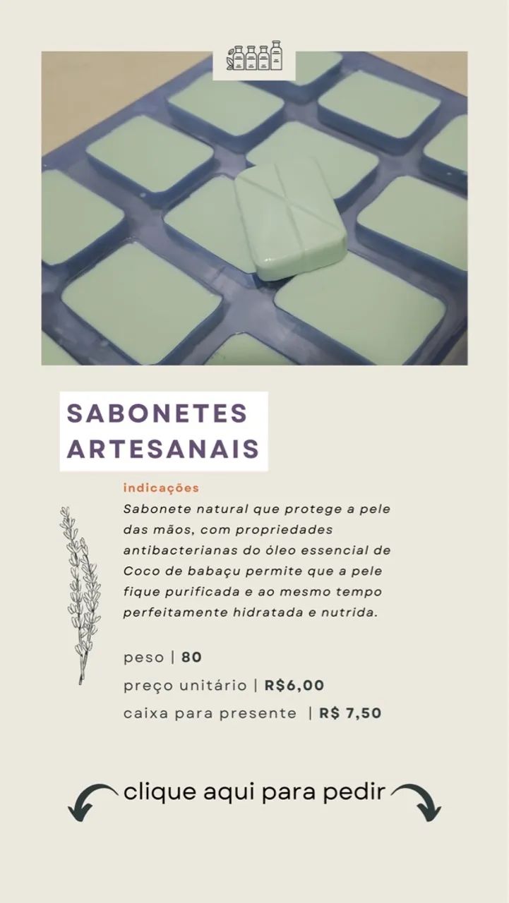 *Sabonetes Artesanais com Coco de Babaçu: Pureza e Suavidade para Sua Pele!  - Foto 2