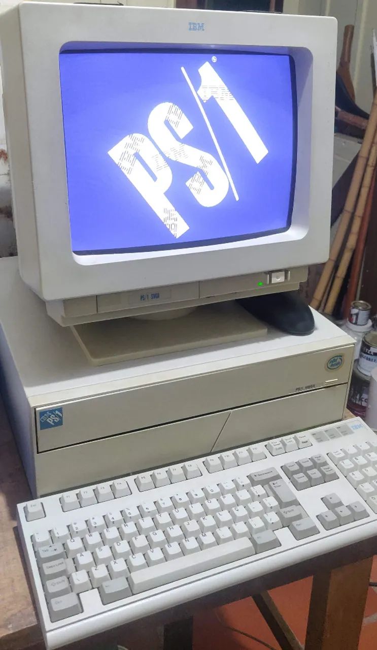 Computador IBM 486 PS/1 K74 1993 Completo Funcionando Raridade