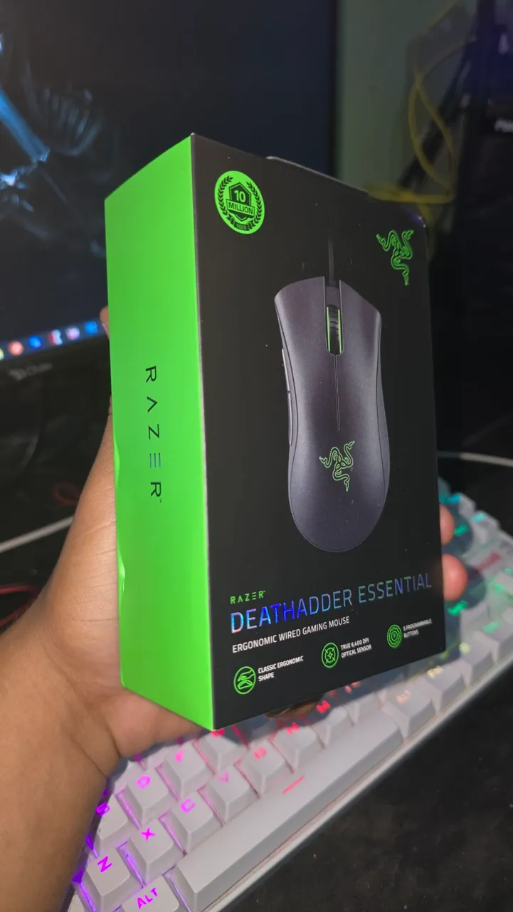 [NOVO] Mouse Gamer Razer Deathadder Essential, 6400 DPI, 5 BOTÕES, Preto