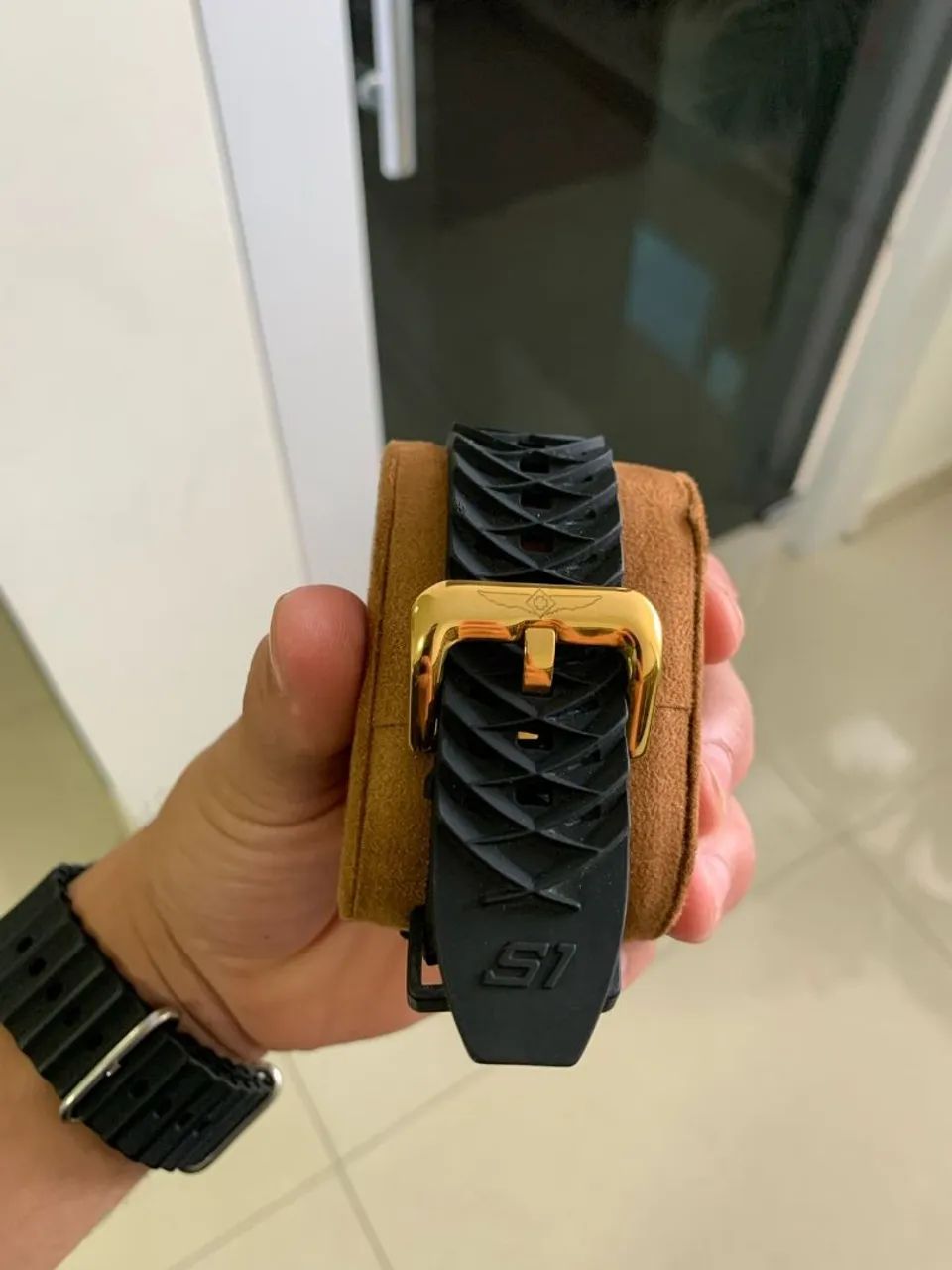 Relógio Masculino Dourado Automático - Foto 3