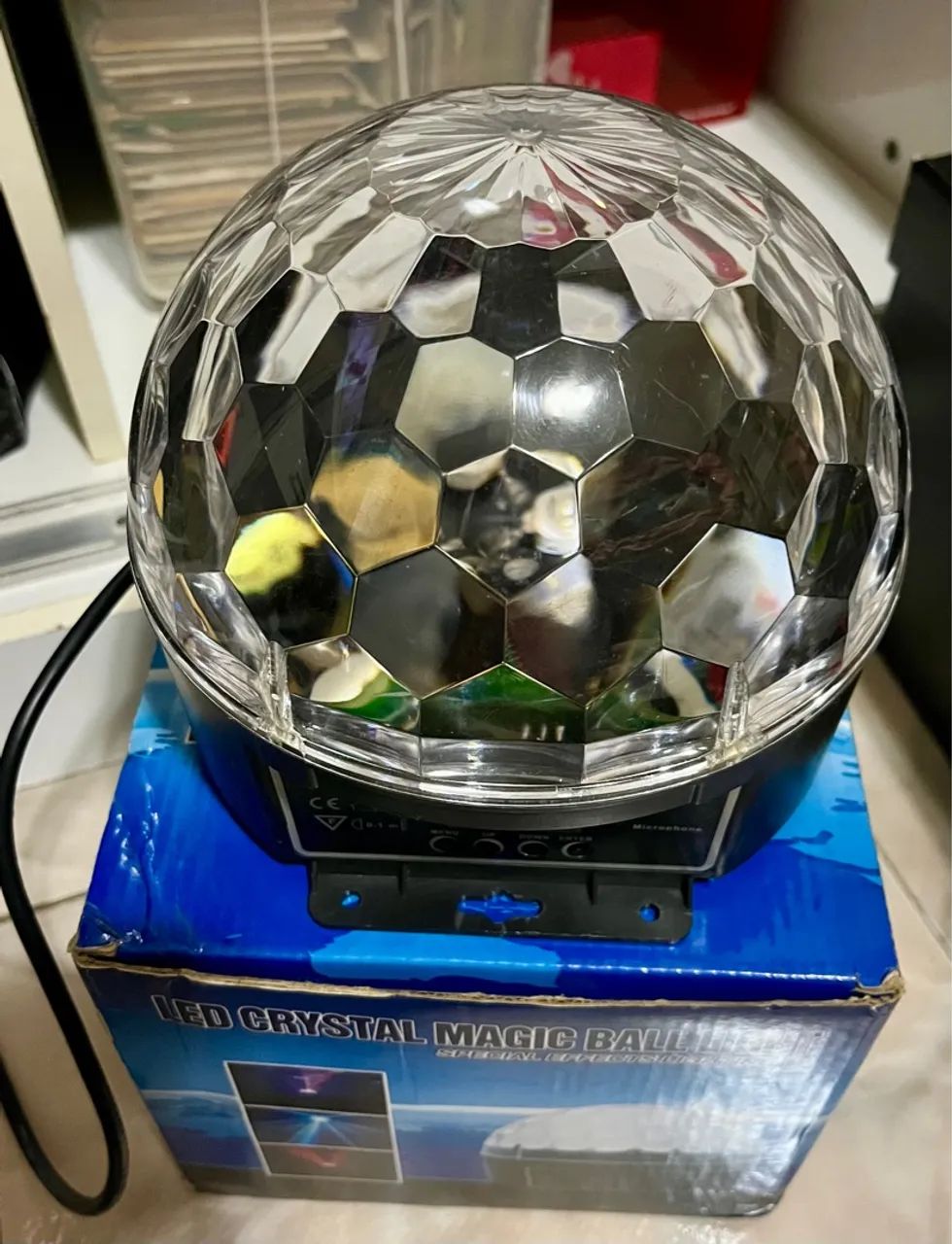 Bola Mágica de Cristal LED para Iluminação de Efeitos Especiais - Foto 4