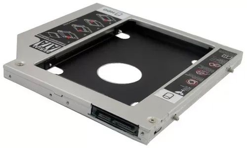 Adaptador Caddy Dvd 9.5 mm para 2° Hd ou Ssd Sata para Notebooks - Foto 2