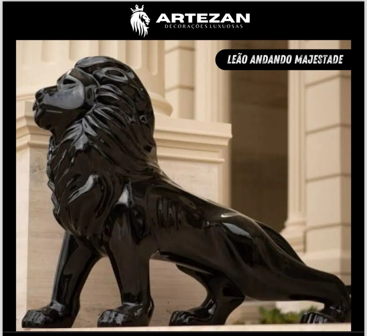 Pantera Negra de Resina para Decoração - Foto 3