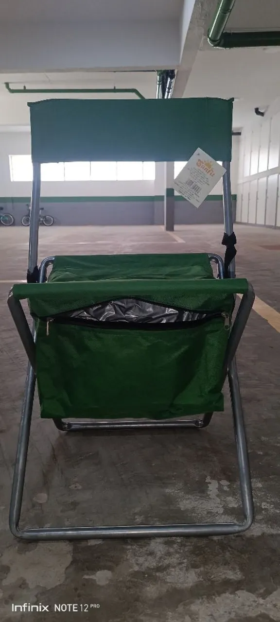 Cadeira de Camping com Cooler Integrado