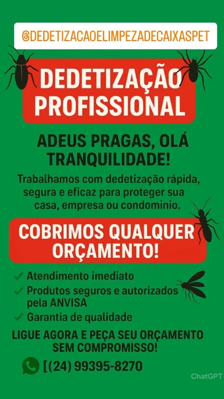 Dedetização em geral!!