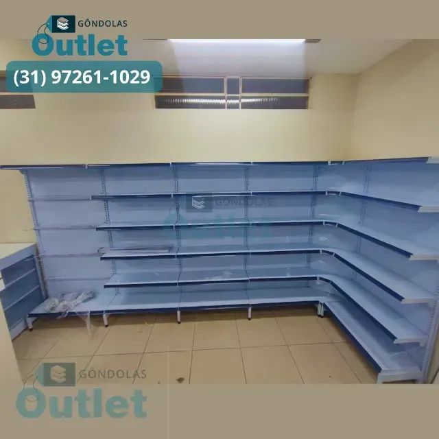 Gondolas supermercados 1,70m e 2,00m