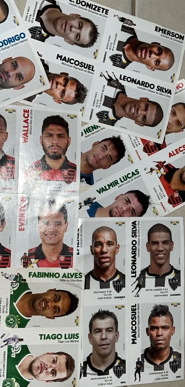 Lote 40 Figurinhas Campeonato Brasileiro 2014 - Foto 2