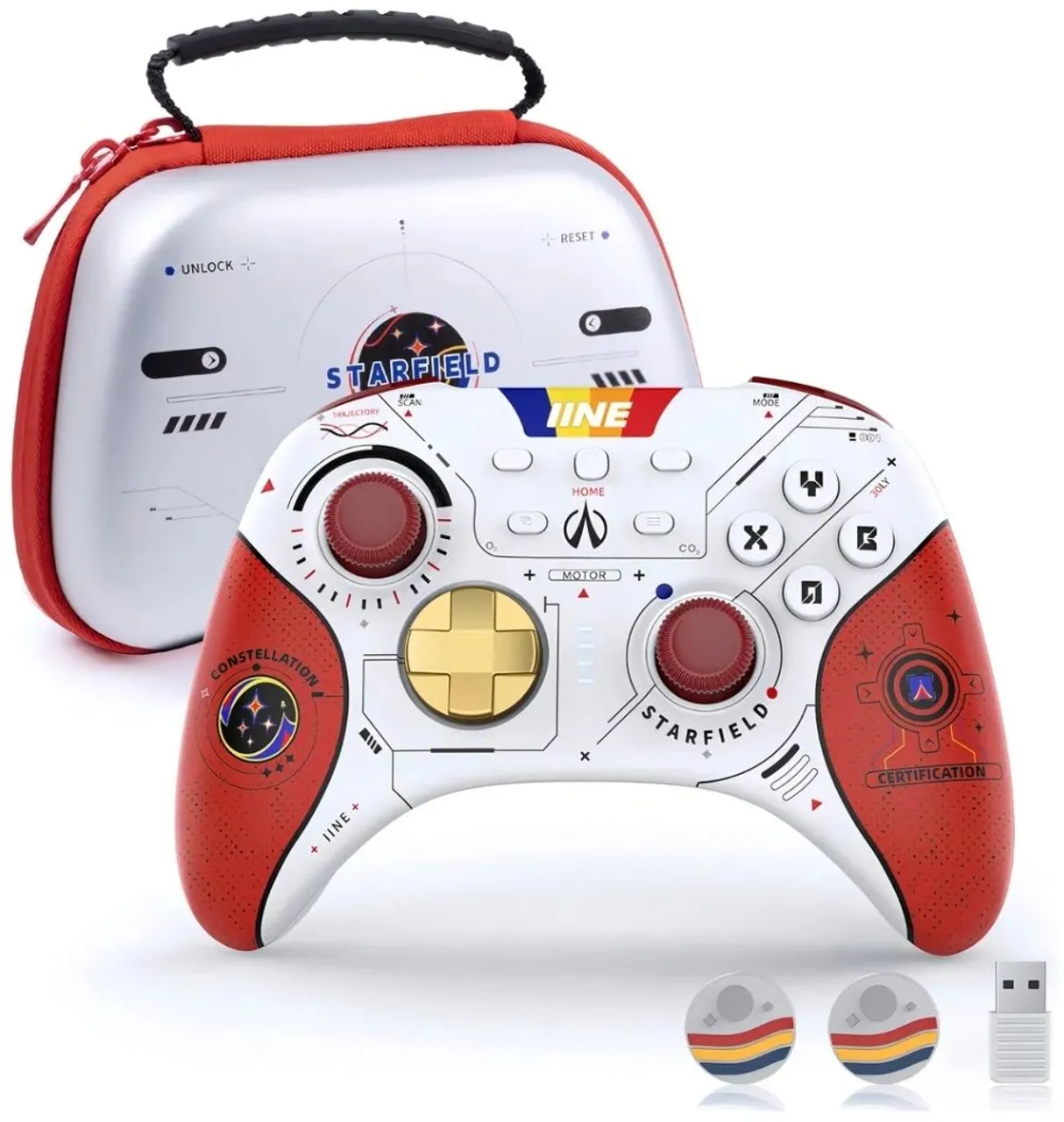 Controle Starfield Edição Limitada + Case compatível PC Nintendo switch