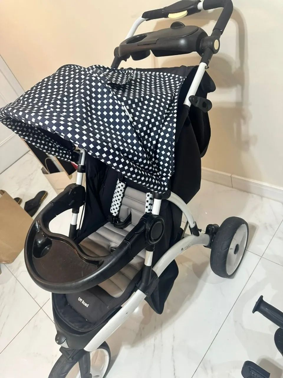 Carrinho de Bebê Infanti Off Road - 3 Rodas - Foto 5