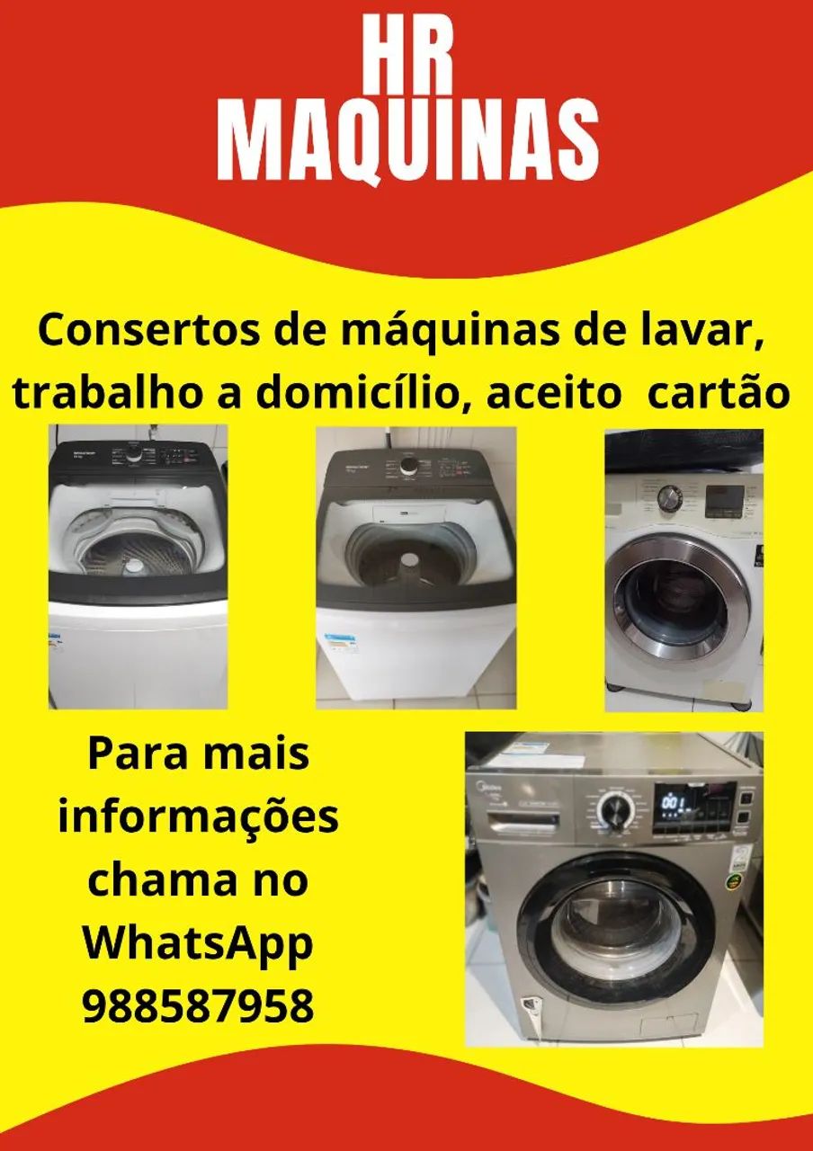 Consertos de máquinas de lavar 