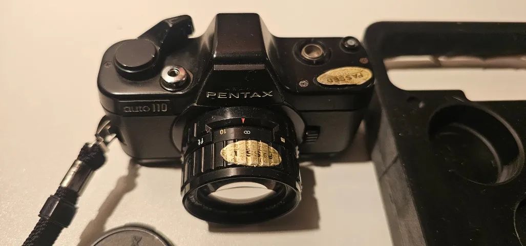 Câmera Analógica Pentax Auto 110 - kit completo