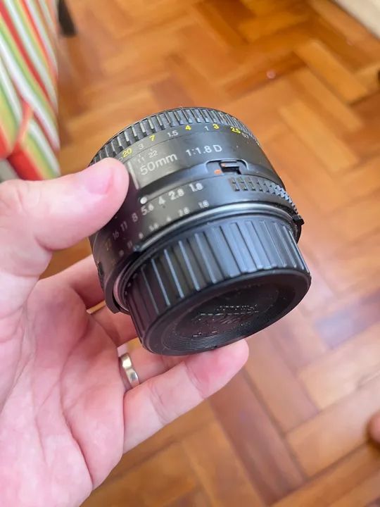 Lente Nikon 50mm f/1.8D ORIGINAL Perfeito Estado - Foto 3