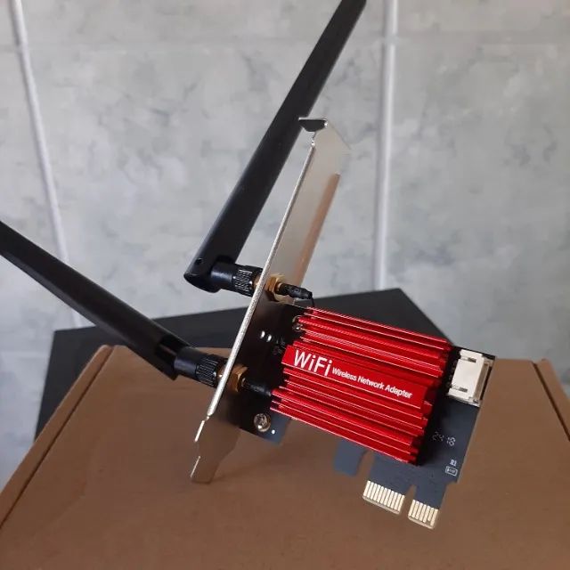 Placa de Rede WiFi 5 PCI-E AC1200 Banda Dupla 2.4G/5GHz / Bluetooth - Foto 2