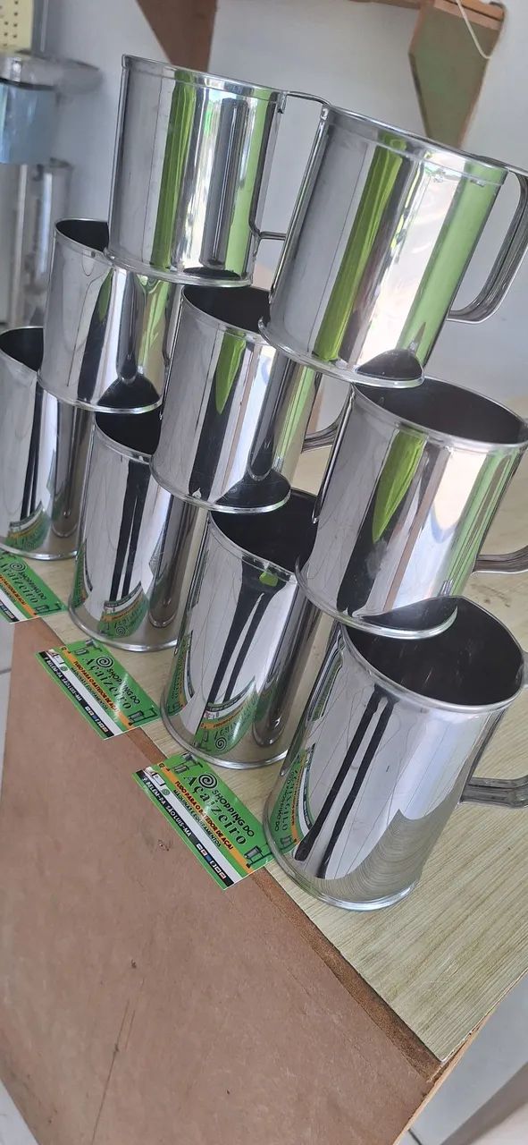Canecas de aço inox para cozinha - Foto 3