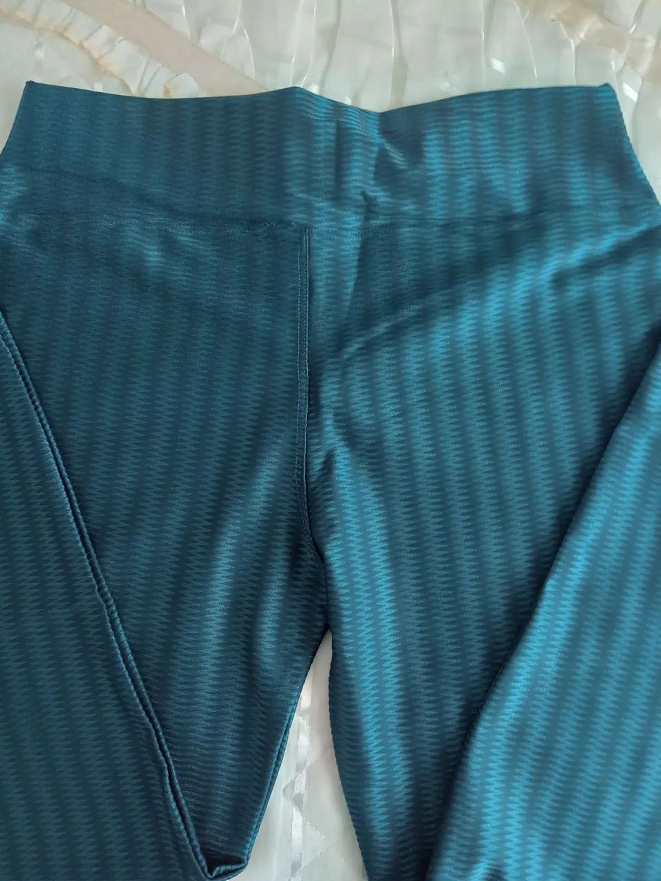 Calça Legging Verde escuro Texturizada - Foto 3