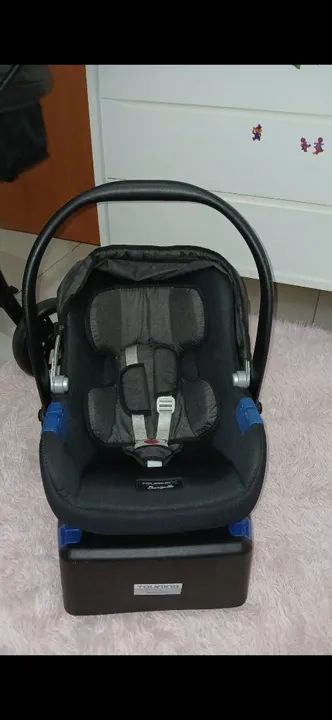 Conjunto Carrinho de Bebê Burigotto Convert, Bebê Conforto e Base - Foto 5