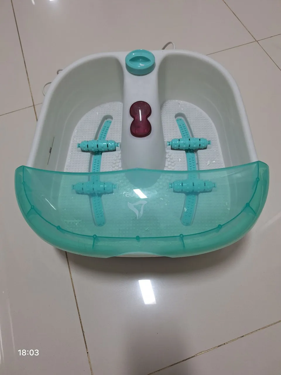 Massageador para os pés.