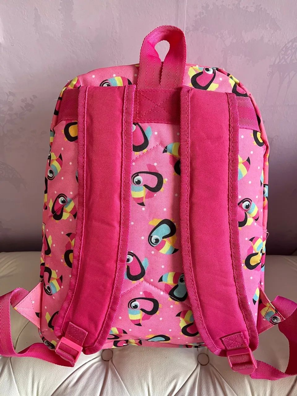 Mochila Puket Infantil Tucano Rosa - Foto 5