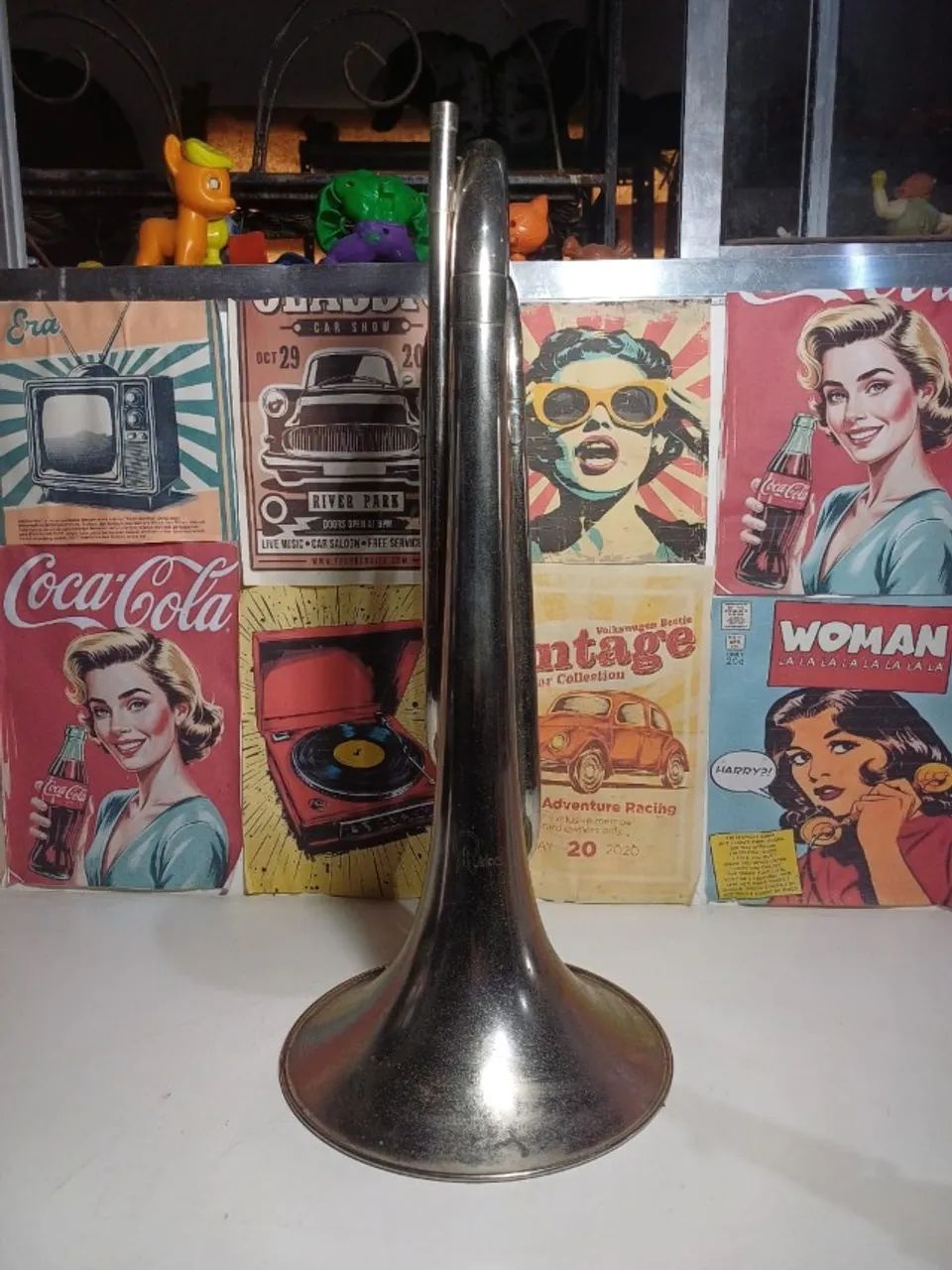 Corneta antiga Quirino em ótimo estado (sem bocal) - Foto 2