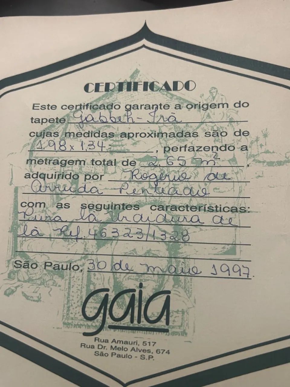 "Tapete Persa Gabbeh Original do Irã- 1,98 x 1,34 m" - Valor Promocional!!!! - Foto 2