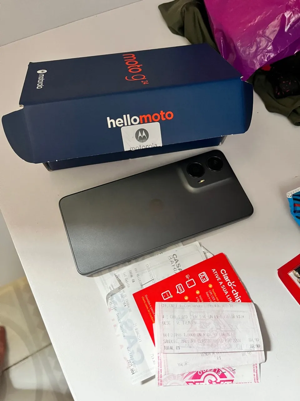Motorola G24 de 128gb com 3 meses de uso
